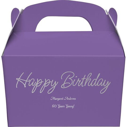 Perfect Happy Birthday Gable Favor Boxes